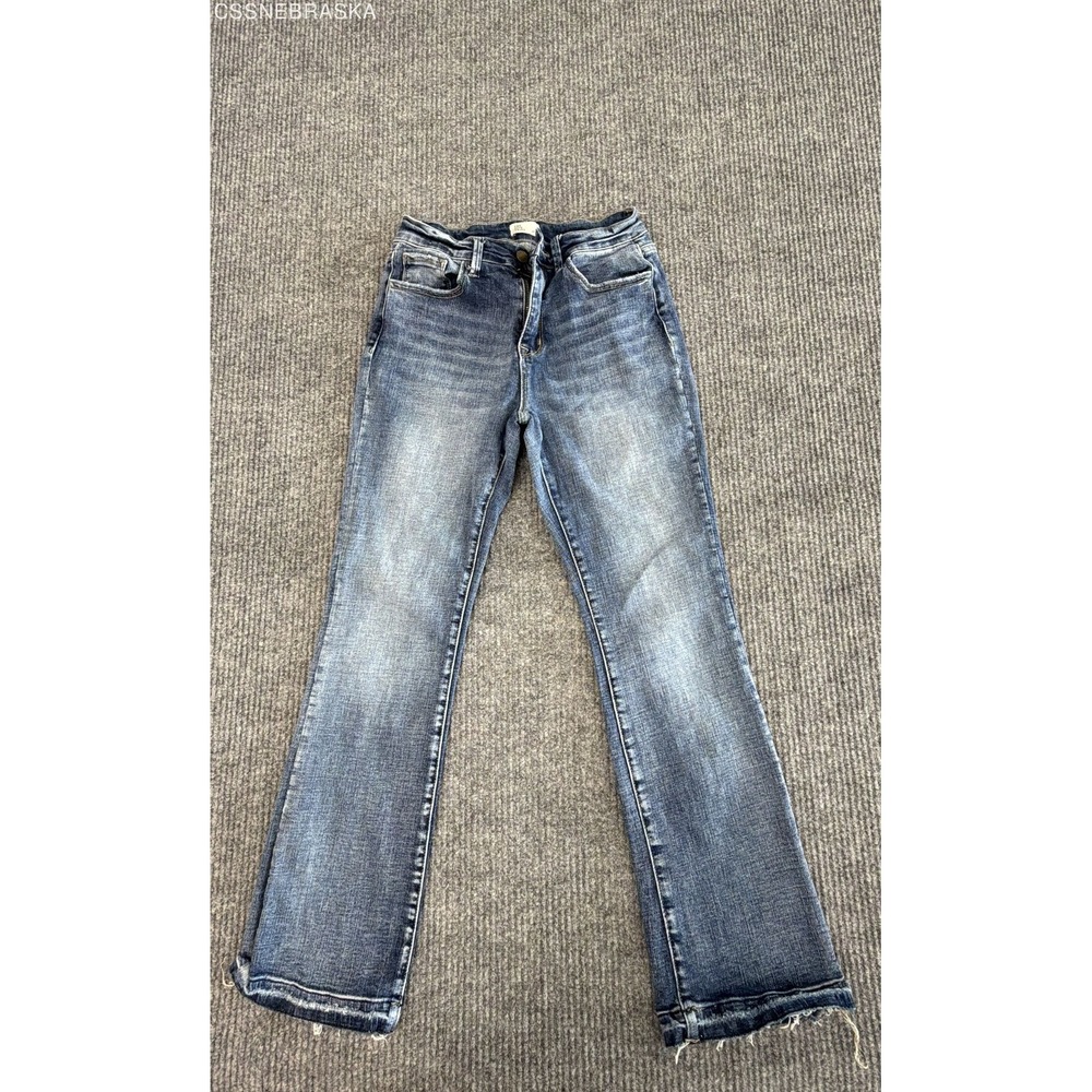 The Fine Print Blue Petite Jeans Womens Stretch Denim Medium Wash - Size 26P